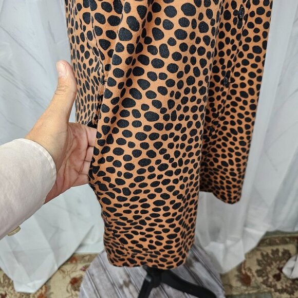 Leopard Print Short Sleeve Dress - Picture 4 of 13